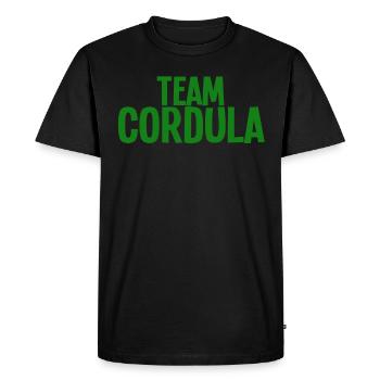 Team Cordula - Männer Premium Bio T-Shirt - Schwarz - Vorne - Nico (187cm)