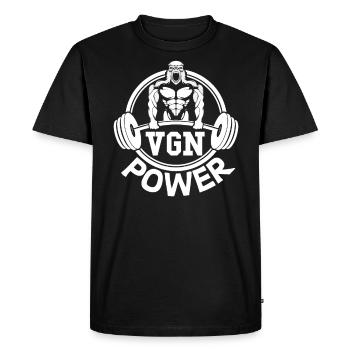 VGN Power - T-shirt Premium bio Homme - noir - Devant - Nico (187cm)