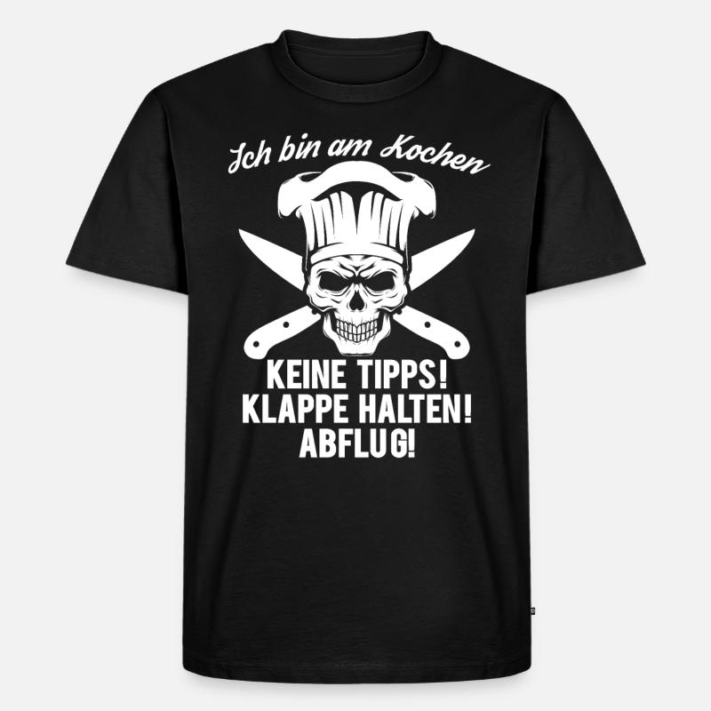 Ich Bin Am Kochen - Männer Premium Bio T-Shirt - Schwarz