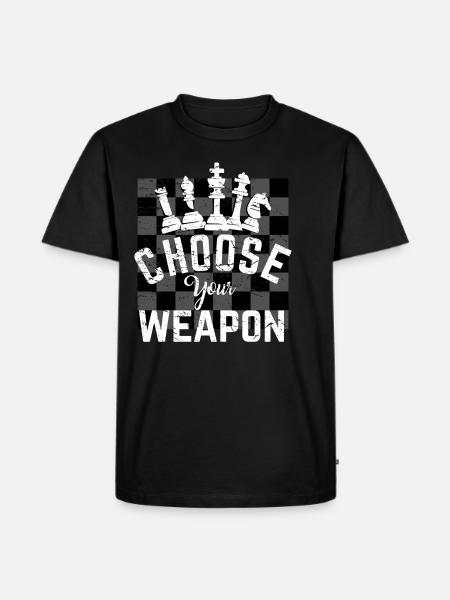 échecs - T-shirt Premium bio Homme - noir