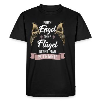 marraine - T-shirt Premium bio Homme - noir - Devant - Nico (187cm)