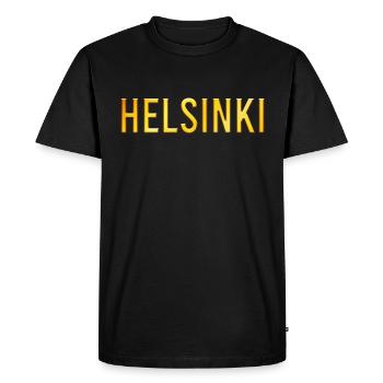 Helsinki - T-shirt Premium bio Homme - noir - Devant - Nico (187cm)
