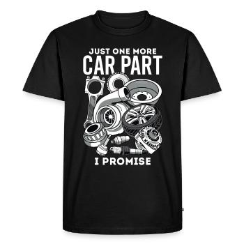 Un dernier réglage de voiture de remplacement mécanique - T-shirt Premium bio Homme - noir - Devant - Nico (187cm)