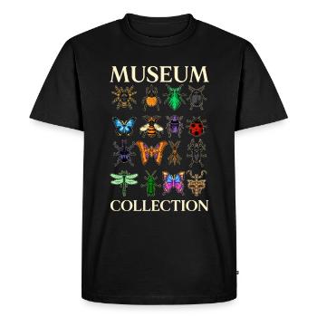 Collection du Musée des insectes et des papillons - T-shirt Premium bio Homme - noir - Devant - Nico (187cm)
