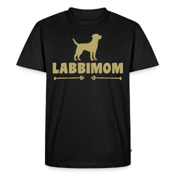 Labrador - T-shirt Premium bio Homme - noir - Devant - Nico (187cm)