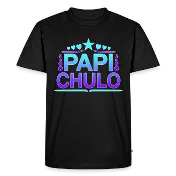 Papi Chulo - Latino Style Design - T-shirt Premium bio Homme - noir - Devant - Nico (187cm)