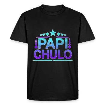 Papi Chulo - Latino Style Design - T-shirt Premium bio Homme - noir - Devant - Nico (187cm)