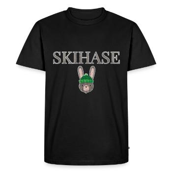 Ski Bunny Winter Bunny - Men's Premium Organic T-Shirt - black - Front - Nico (187cm)