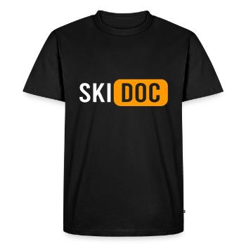 Ski Doc Winter Sports - Men's Premium Organic T-Shirt - black - Front - Nico (187cm)