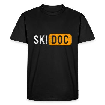 Ski Doc Winter Sports - Men's Premium Organic T-Shirt - black - Front - Nico (187cm)