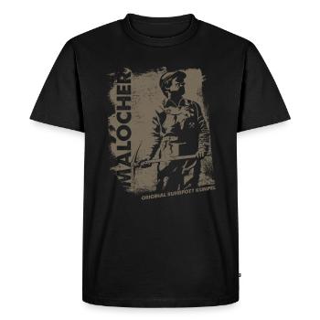 Original Ruhrpott Kumpel - Männer Premium Bio T-Shirt - Schwarz - Vorne - Nico (187cm)