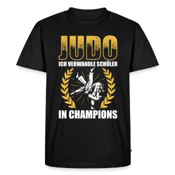 Judo Für Judoka Judo Kämpfer Judo Trainer Judo - Männer Premium Bio T-Shirt - Schwarz - Vorne - Nico (187cm)