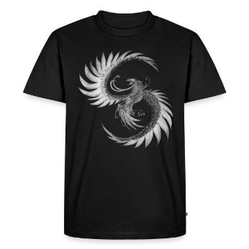 Phoenix de ses cendres - T-shirt Premium bio Homme - noir - Devant - Nico (187cm)