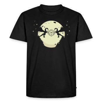 RPG DRAGON DICE in MOONLIGHT Dragons - T-shirt Premium bio Homme - noir - Devant - Nico (187cm)