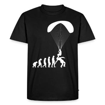 Chemise Evolution Parapente Parapente Parapente - T-shirt Premium bio Homme - noir - Devant - Nico (187cm)