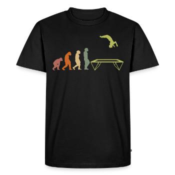 EVOLUTION TRAMPOLIN gymnastique gymnastique fitness sport - T-shirt Premium bio Homme - noir - Devant - Nico (187cm)
