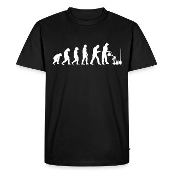 Jardinier Agriculteur Paysagiste Plantes - T-shirt Premium bio Homme - noir - Devant - Nico (187cm)