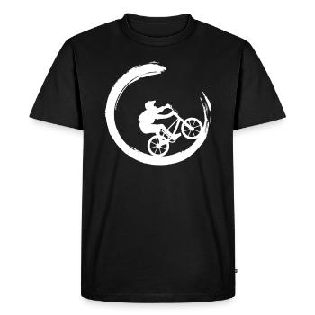 BMX Cycliste Vélo BMX Vélo Freestyle - T-shirt Premium bio Homme - noir - Devant - Nico (187cm)
