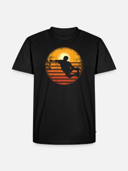 Skateboard Skateboard Ramp Skateboarder Vintage - Men's Premium Organic T-Shirt - black