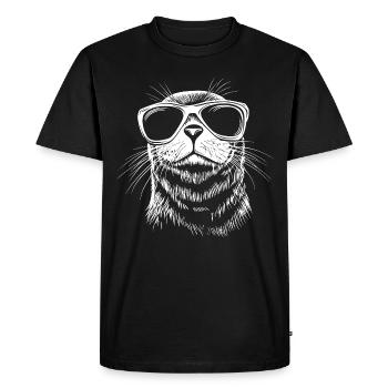 Lunettes de soleil Robbe - T-shirt Premium bio Homme - noir - Devant - Nico (187cm)