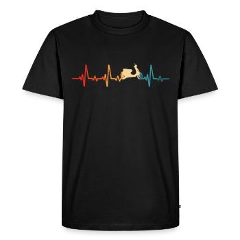 scooter rétro scooterconduite scooter cyclomoteur - T-shirt Premium bio Homme - noir - Devant - Nico (187cm)