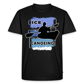 ice canoeing ice canoeists ice canoe - Men's Premium Organic T-Shirt - black - Front - Nico (187cm)