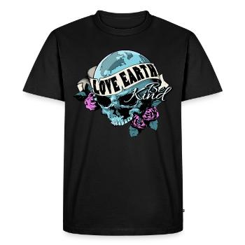 Mother Earth - Men's Premium Organic T-Shirt - black - Front - Nico (187cm)