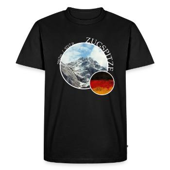 Randonnée sur le Berg Zugspitze Allemagne Alpes - T-shirt Premium bio Homme - noir - Devant - Nico (187cm)