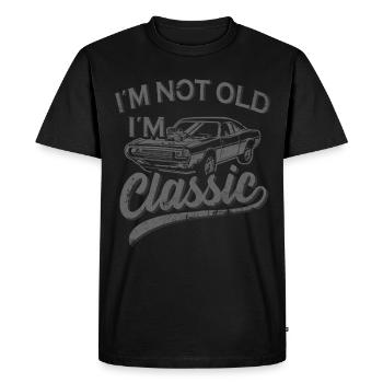 J’ai besoin d’un grand-père classique - T-shirt Premium bio Homme - noir - Devant - Nico (187cm)