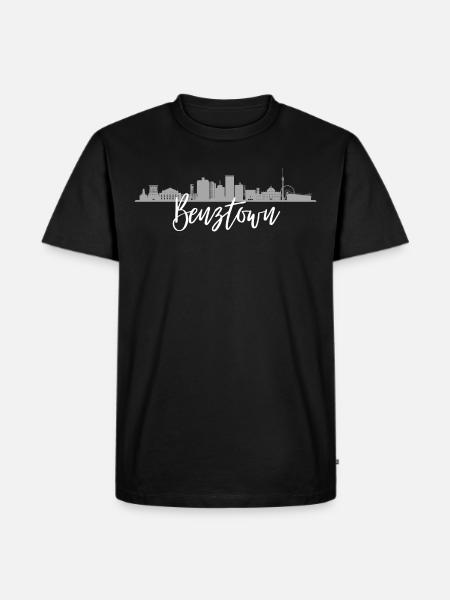 Benztown - Männer Premium Bio T-Shirt - Schwarz