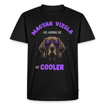 Magyar Vizsla - comme un chien normal mais plus cool lila - T-shirt Premium bio Homme - noir - Devant - Nico (187cm)