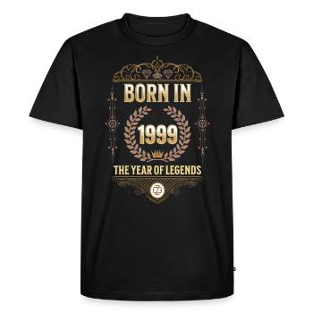 Né en 1999 – L’Année des Légendes Idée cadeau - T-shirt Premium bio Homme - noir - Devant - Nico (187cm)