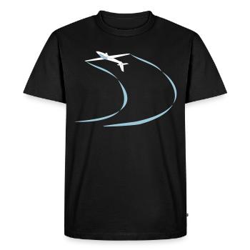 Segelflugzeug Kunst Segelflieger Geschenk fliegen - Männer Premium Bio T-Shirt - Schwarz - Vorne - Nico (187cm)