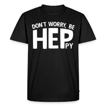 Curative Education Nurse Sayings HEP - Men's Premium Organic T-Shirt - black - Front - Nico (187cm)