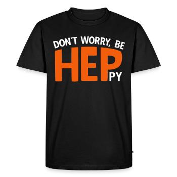 Curative Education Nurse Sayings HEP - Men's Premium Organic T-Shirt - black - Front - Nico (187cm)