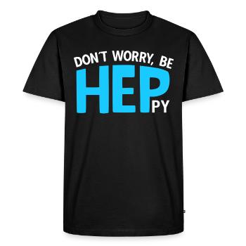 Curative Education Nurse Sayings HEP - Men's Premium Organic T-Shirt - black - Front - Nico (187cm)