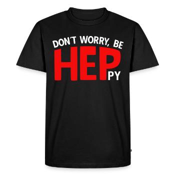 Curative Education Nurse Sayings HEP - Men's Premium Organic T-Shirt - black - Front - Nico (187cm)