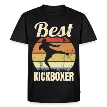Meilleur kickboxeur - T-shirt Premium bio Homme - noir - Devant - Nico (187cm)