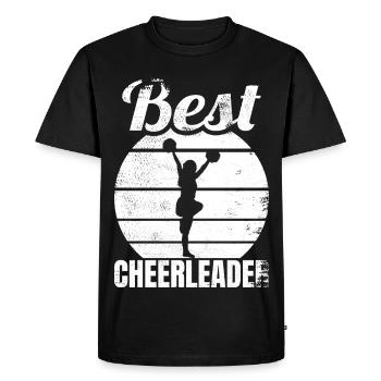 Meilleure pom-pom girl féminine - T-shirt Premium bio Homme - noir - Devant - Nico (187cm)