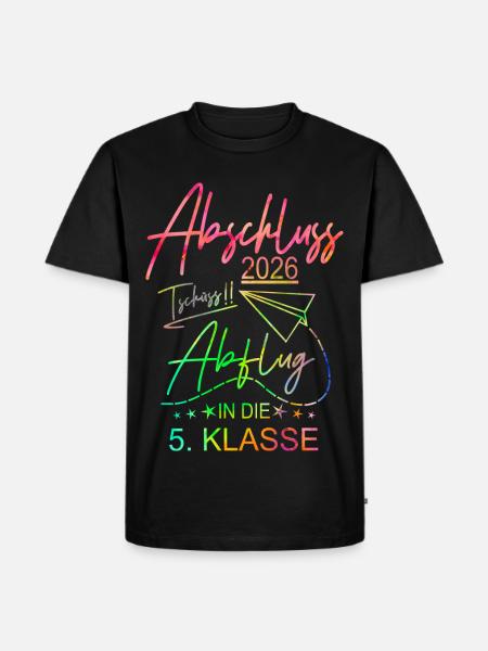Grundschule Abschluss 2026 - Männer Premium Bio T-Shirt - Schwarz