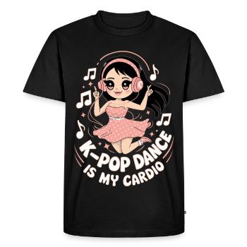 K-Pop Dance Funny Korea - Men's Premium Organic T-Shirt - black - Front - Nico (187cm)