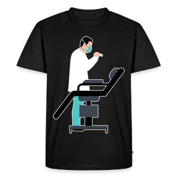 Dessin animé de traitement dentaire - T-shirt Premium bio Homme - noir - Devant - Nico (187cm)
