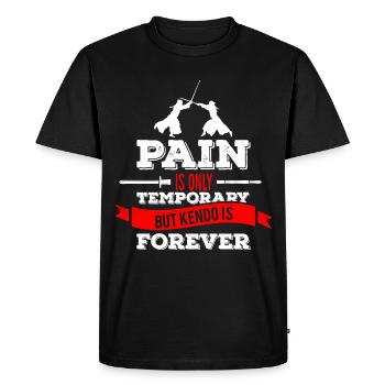 Kendo pour de bon citation - T-shirt Premium bio Homme - noir - Devant - Nico (187cm)