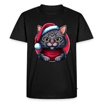 Œuvre d’art numérique mignonne pour chaton de l’Avent mignon pour tous les chats - T-shirt Premium bio Homme - noir - Devant - Nico (187cm)