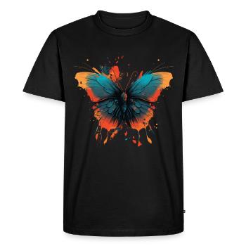 Ailes de papillon - T-shirt Premium bio Homme - noir - Devant - Nico (187cm)