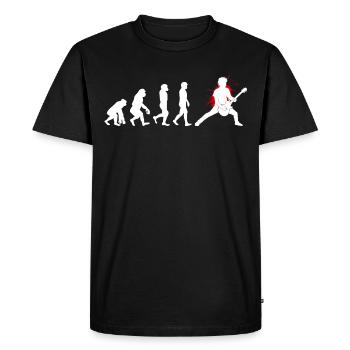 Bass Guitar Player Musician Bassist Evolution - Men's Premium Organic T-Shirt - black - Front - Nico (187cm)