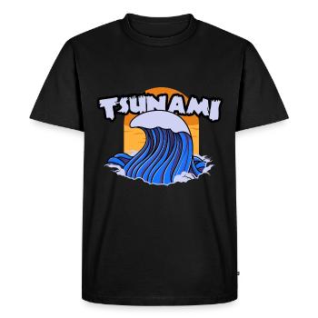 Master of Disaster Natur Tsunami Cadeau Cooles - T-shirt Premium bio Homme - noir - Devant - Nico (187cm)