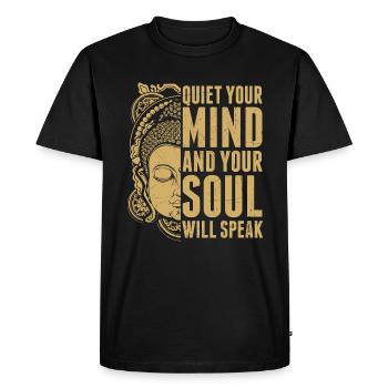 L’ de l’hindouisme parle bouddhiste Cooles - T-shirt Premium bio Homme - noir - Devant - Nico (187cm)