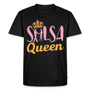 Salsa Dance Queen Cool Gift - Men's Premium Organic T-Shirt - black - Front - Nico (187cm)