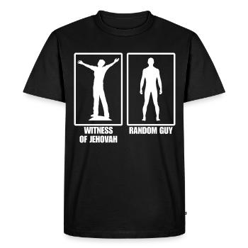 Témoins La foi de Jéhovah Cadeau cool - T-shirt Premium bio Homme - noir - Devant - Nico (187cm)